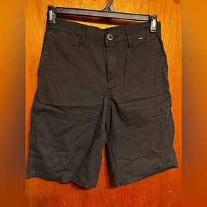 Hurley Men's Black Pinstriped Shorts